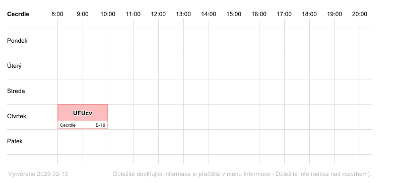 teacher's timetable