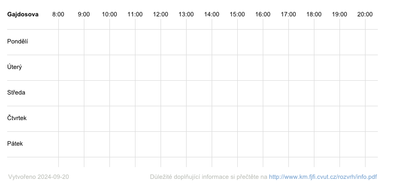 teacher's timetable