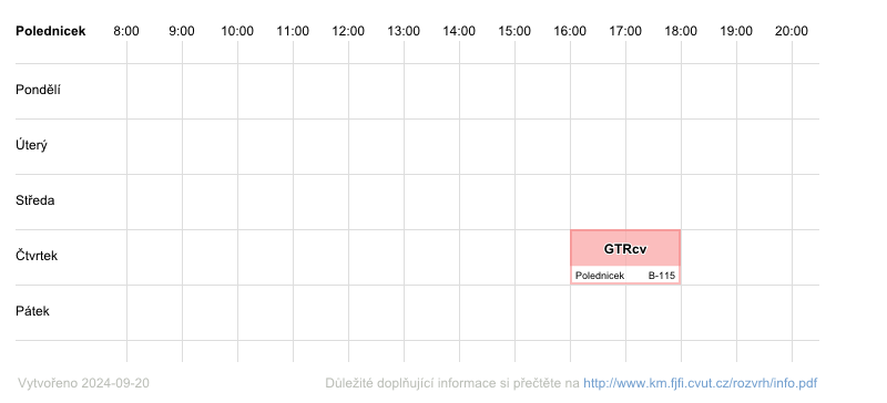 teacher's timetable