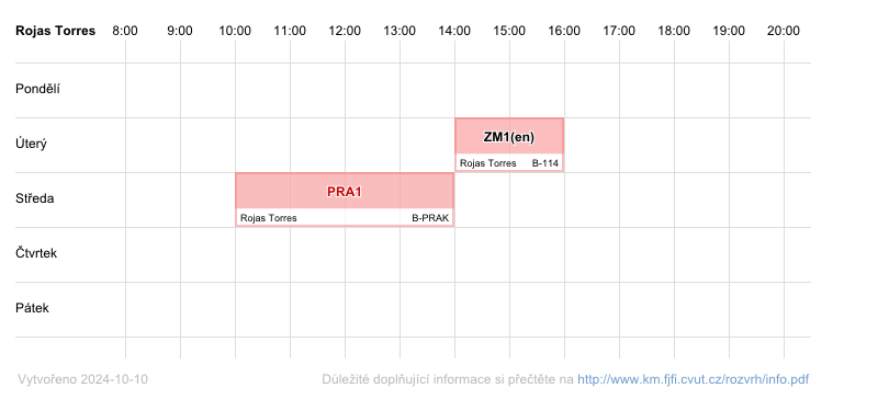 teacher's timetable