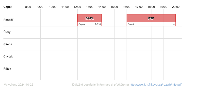 teacher's timetable