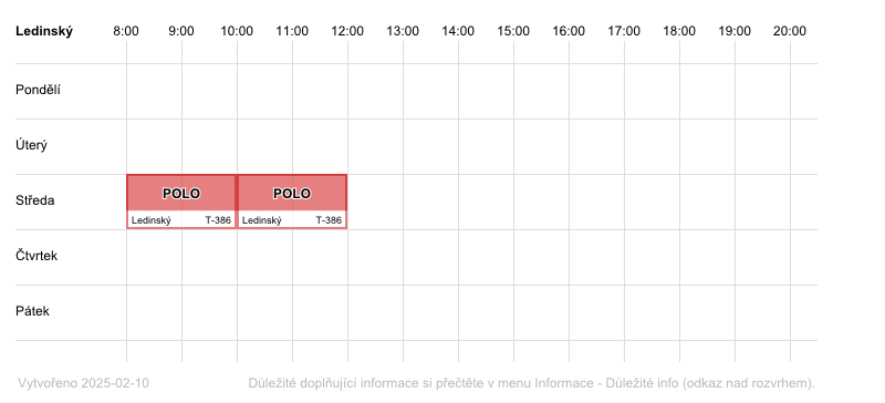 teacher's timetable