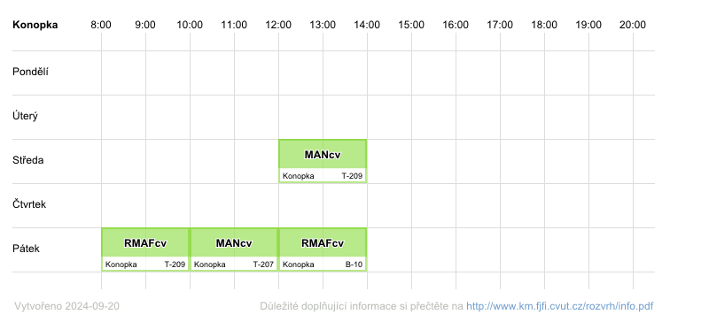 timetable