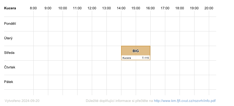 teacher's timetable