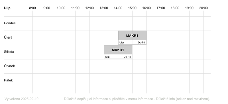 teacher's timetable