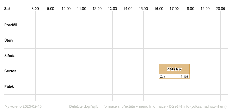 teacher's timetable